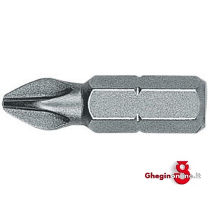 BITS CON ATT. ESAGONALE 1/4 DIN 3126 C 6,3 PER AVVITATORI E TRAPANI A CROCE PHILLIPS 1991GB 4 BITS ATTACCO ESAG.1/4 blades for electric drills Orig. Witte
