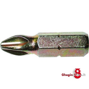 BITS CON ATT. ESAGONALE 1/4 DIN 3126 C 6,3 PER AVVITATORI E TRAPANI A CROCE PHILLIPS 1991GBA 3 BITS ATTACCO ESAG.1/4 blades for electric drills Orig. Witte
