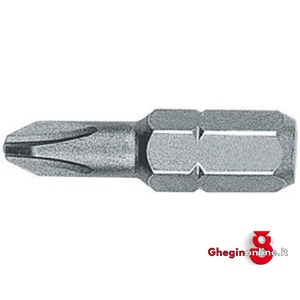 BITS CON ATT.ESAG.1/4 DIN 3126 C 6,3 PER AVVIT.E TRAPANI A CROCE PHILLIPS GR 2; PUNTA ASSOTTIGLIATA 1991GBR BITS ATTACCO ESAG.1/4 blades for electric drills Orig. Witte