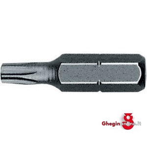 BITS CON ATT. ESAGONALE 1/4 DIN 3126 C 6,3 PER AVVITATORI E TRAPANI TORX CON FORO 1991GN 40 BITS ATTACCO ESAG.1/4 blades for electric drills Orig. Witte