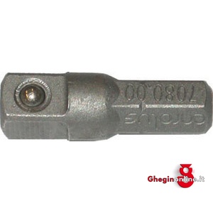 ADATTATORE MASCHIO PER BUSSOLE 1/4 1991GR ADATT.MASCHIOxBUSS.1/4 blades for electric drills Orig. Gedore red