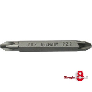 INSERTI ESAGONALI COMBINATI PER TRAPANI 1/4 A CROCE PHILLIPS+POZIDRIV GRANDEZZA 2 1993GE INSERTI ESAG.COMB. 1/4 exagonal combined bits for electric drills Orig. Witte
