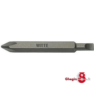 INSERTI ESAGONALI COMBINATI PER TRAPANI 1/4 A CROCE PHILLIPS PH 1+ DIRITTO MM 4,5 1993GH INSERTI ESAG.COMB. 1/4 exagonal combined bits for electric drills Orig. Witte