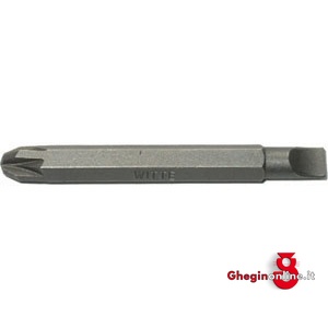 INSERTI ESAGONALI COMBINATI PER TRAPANI 1/4 A CROCE POZIDRIV PZD 3+ DIRITTO MM 6 1993GR INSERTI ESAG.COMB. 1/4 exagonal combined bits for electric drills Orig. Witte