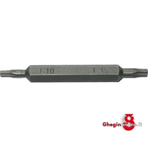 INSERTI ESAGONALI COMBINATI PER TRAPANI 1/4 CON DOPPIA IMPRONTA TORX T10-T15 1993GS INSERTI ESAG.COMB. 1/4 exagonal combined bits for electric drills Orig. Witte