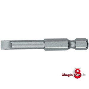 INSERTI CON ATT. ESAGONALE 1/4 DIN 3126 E 6,3 UNIVERSALE PER AVVITATORI E TRAPANI ELETTRICI TAGLIO DIRITTO 1994GH 10 INSERTI ATT. ESAG.1/4 blades for cordless and electric impact screwdrivers and drills Orig. Witte