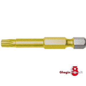 INSERTI CON ATT. ESAG. 1/4 DIN 3126 E 6,3 PER AVVITATORI E TRAPANI TORX; RIVEST. TIN GIALLO 1994GTA 40 INSERTI ATT. ESAG.1/4 blades for cordless and electric impact screwdrivers and drills Orig. Witte