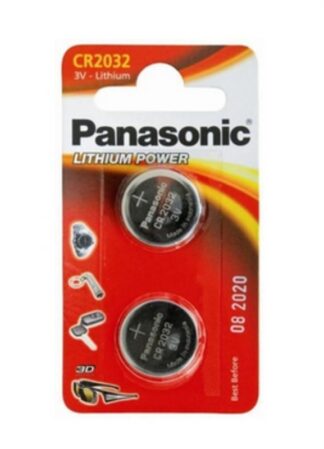 Batteria CR2032 Batteria CR2032 Panasonic CR 2032EL 2B (ord.min.1.00 unità)