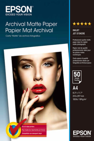 Carta fotografica Carta fotografica Epson C13S041342 Archival Matte Paper (ord.min.1.00 unità)