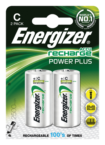 Batteria Mezza Torcia C ricaricabile Batteria Mezza Torcia C ricaricabile Energizer POWER PLUS (ord.min.1.00 unità)
