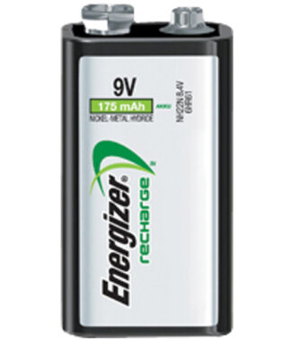 Batteria Transistor 9V ricaricabile Batteria Transistor 9V ricaricabile Energizer POWER PLUS (ord.min.1.00 unità)
