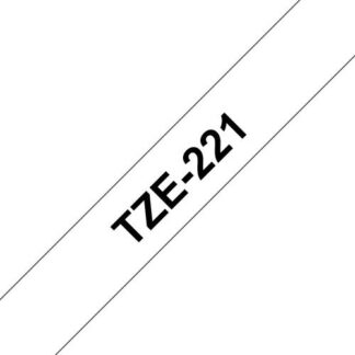 Nastro etichettatrice Nastro etichettatrice Brother TZE221 P TOUCH Nero su Bianco (ord.min.1.00 unità)