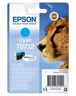 Cartuccia stampante Cartuccia stampante Epson C13T07124021 DURABRITE ULTRA T0712 (ord.min.1.00 unità)