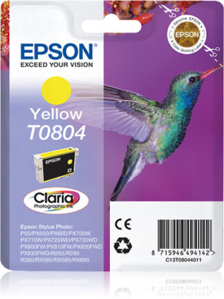 Cartuccia stampante Cartuccia stampante Epson C13T08044021 CLARIA T0804 (ord.min.1.00 unità)