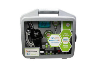 Microscopio Microscopio Celestron CM44120 Kit 28 Pezzi in Valigetta Black e Silver (ord.min.1.00 unità)
