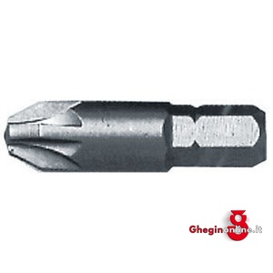 BITS CON ATT. ESAGONALE 5/16 DIN 3126 C 8 PER AVVITATORI E TRAPANI ELETTRICI A CROCE POZIDRIV 2000GC 4 BITS ATT.ESAG. 5/16 blades for electric drills Prod. SCU