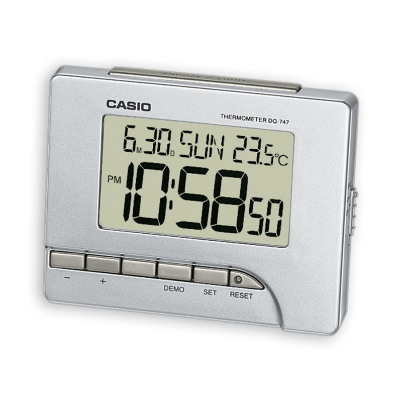 Sveglia Sveglia Casio DQ 747 8EF Con sensore temperatura Silver (ord.min.1.00 unità)