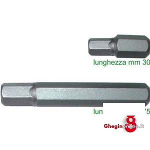 INSERTI CON ATT. ESAGONALE MM 10 PER AVVITATORI AD ESAGONO 2006GA 14L INSERTI AT.ESAG.mm.10 blades for electric drills Prod. SCU