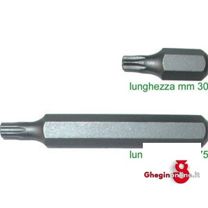 INSERTI CON ATT. ESAGONALE MM 10 PER AVVITATORI AD IMPRONTA TORX 2006GE 55 INSERTI AT.ESAG.mm.10 blades for electric drills Prod. SCU