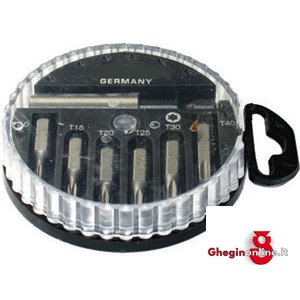 BITS ATTACCO 1/4" DIN 3126 C 6,3 IN ASSORTIMENTO 2008GE ASS. BITS ATT.1/4 screwdriver bits sets Prod. SCU