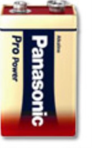 Batteria Transistor 9V Batteria Transistor 9V Panasonic 6LR61PPG 1BP PRO POWER (ord.min.1.00 unità)