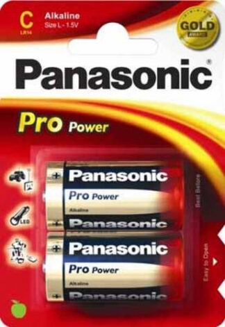 Batteria Mezza Torcia C Panasonic LR14PPG 2BP PRO POWER Batteria Mezza Torcia C (ord.min.1.00unità)