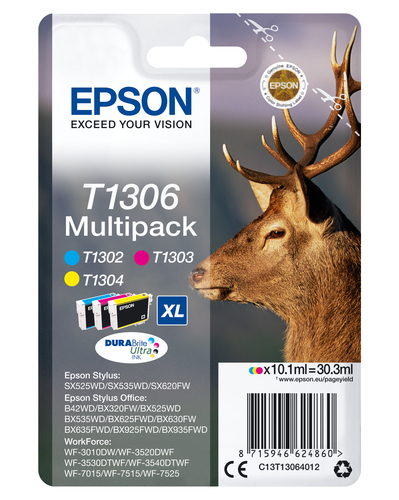 Set cartucce stampante Set cartucce stampante Epson C13T13064020 DURABRITE Multipack T1306 Xl (ord.min.1.00 unità)