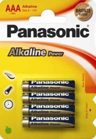 Batteria Ministilo AAA Batteria Ministilo AAA Panasonic LR03APB 4BP ALKALINE POWER (ord.min.1.00 unità)