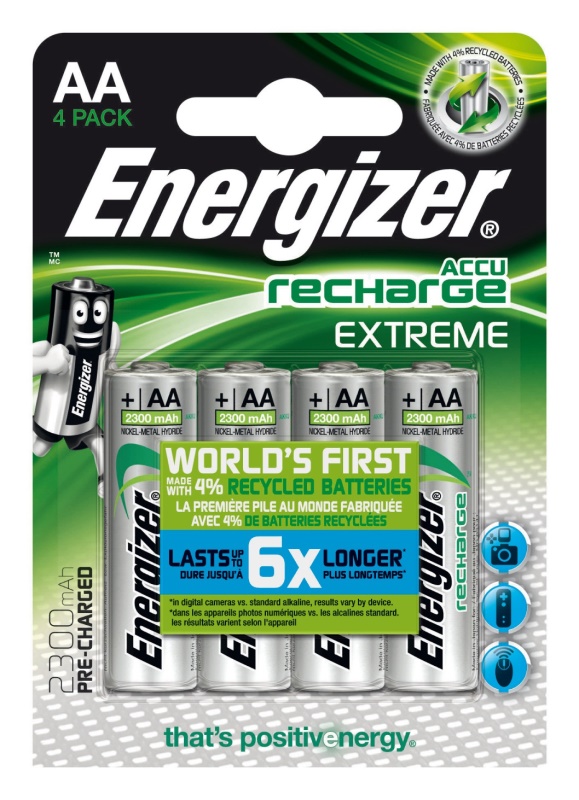Batteria Stilo AA ricaricabile Batteria Stilo AA ricaricabile Energizer 535 416893 00 EXTREME (ord.min.1.00 unità)