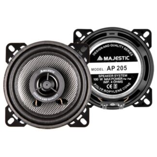 Coppia altoparlanti auto Altoparlanti auto Majestic 040205 POLIPROPILENE Ap 205 Black (ord.min.1.00 unità)