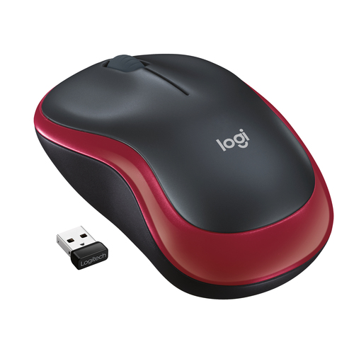 Mouse Logitech 910 002237 M SERIES M185 Black e Red Mouse (ord.min.1.00unità)