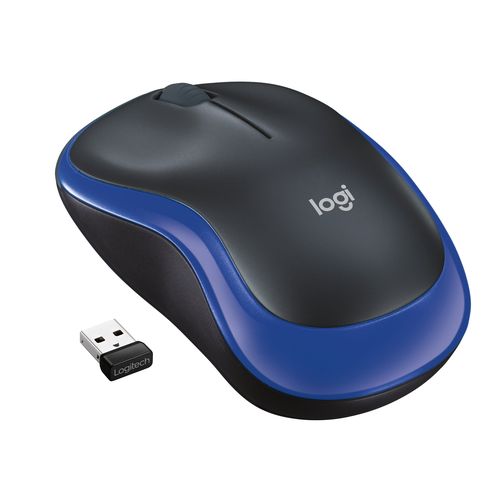Mouse Logitech 910 002236 M SERIES M185 Black e Blue Mouse (ord.min.1.00unità)