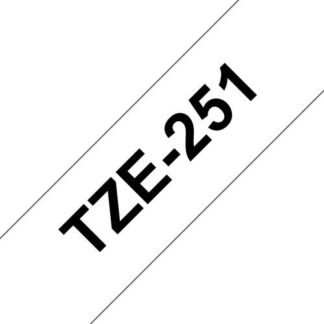 Nastro etichettatrice Nastro etichettatrice Brother TZE251 P TOUCH Nero su Bianco (ord.min.1.00 unità)
