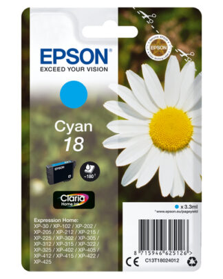Cartuccia stampante Cartuccia stampante Epson C13T18024020 CLARIA 18 (ord.min.1.00 unità)