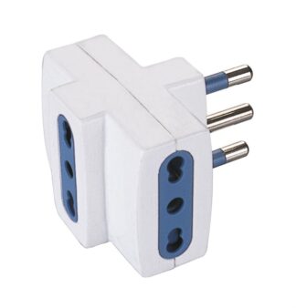 Adattatore presa elettrica Adattatore Scame PP0452R Bianco (ord.min.1.00 unità)