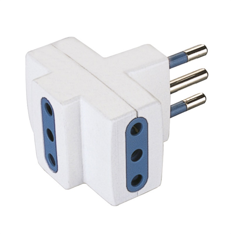 Adattatore presa elettrica Adattatore Scame PP0447R Bianco (ord.min.1.00 unità)
