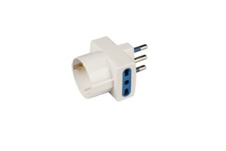 Adattatore presa elettrica Adattatore Scame PP0468R Bianco (ord.min.1.00 unità)