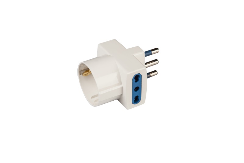 Adattatore presa elettrica Adattatore Scame PP0468R Bianco (ord.min.1.00 unità)