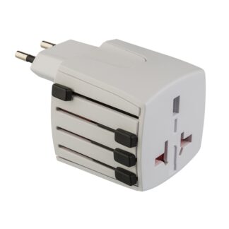 Adattatore da viaggio Adattatore da viaggio Poly Pool PP0430 Nero (ord.min.1.00 unità)