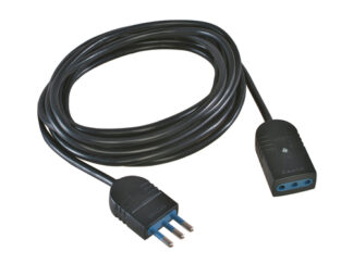 Prolunga elettrica Prolunga elettrica Scame PP0382 1R (10A 2P+T) Nero (ord.min.1.00 unità)