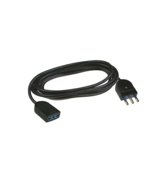 Prolunga elettrica Prolunga elettrica Scame PP0386 1R (16A 2P+T) Nero (ord.min.1.00 unità)