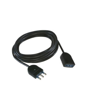 Prolunga elettrica Prolunga elettrica Scame PP0385 1R (16A 2P+T) Nero (ord.min.1.00 unità)