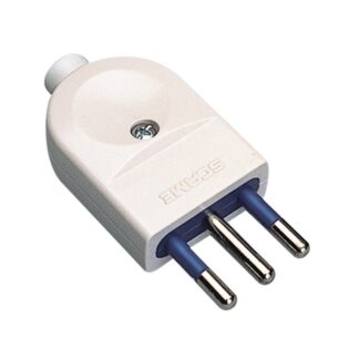 Spina elettrica Spina elettrica Scame PP0457R Bianco (ord.min.1.00 unità)