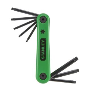 Set chiavi torx Set chiavi torx Stanley 469263 con supporto Nero e Verde (ord.min.1.00 unità)