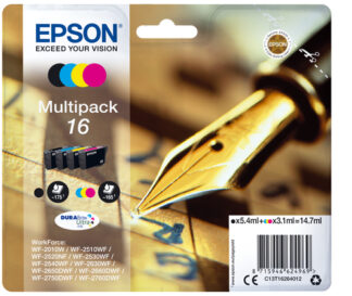 Set cartucce stampante Set cartucce stampante Epson C13T16264020 DURABRITE Multipack T16 (ord.min.1.00 unità)