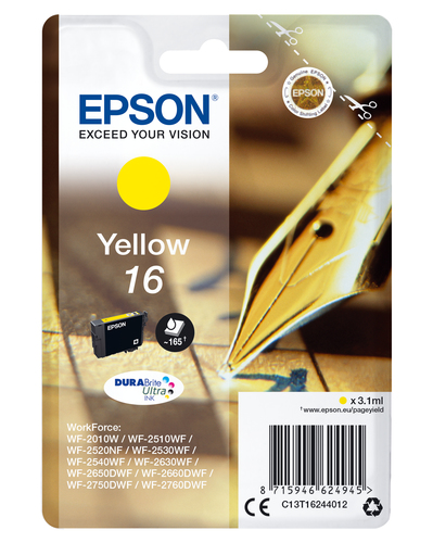 Cartuccia stampante Cartuccia stampante Epson C13T16244020 DURABRITE ULTRA 16 (ord.min.1.00 unità)