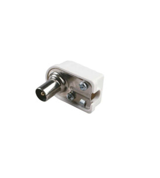 Connettore antenna Connettore antenna Poly Pool Spina Angolare M 75 Ohm White (ord.min.1.00 unità)