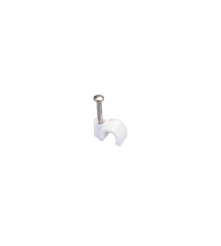 Set graffette fissacavo Set graffette fissacavo Poly Pool PP0659Q sezione tonda Bianco (ord.min.1.00 unità)