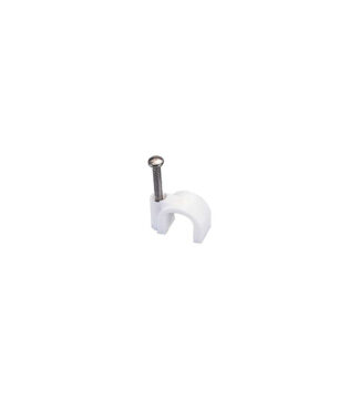 Set graffette fissacavo Set graffette fissacavo Poly Pool PP0663 sezione tonda Bianco (ord.min.1.00 unità)