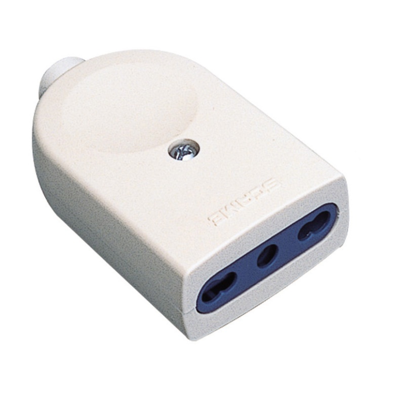 Presa elettrica Presa elettrica Scame PP0466R Bianco (ord.min.1.00 unità)